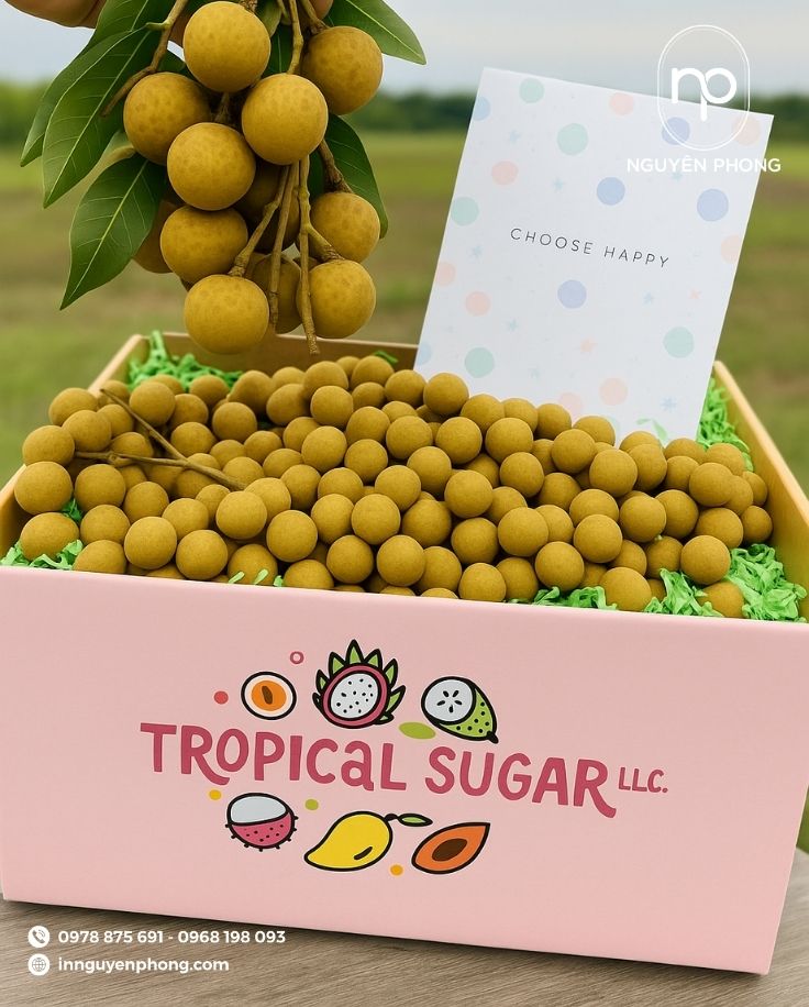 Mẫu thùng carton đựng nhãn in màu đẹp